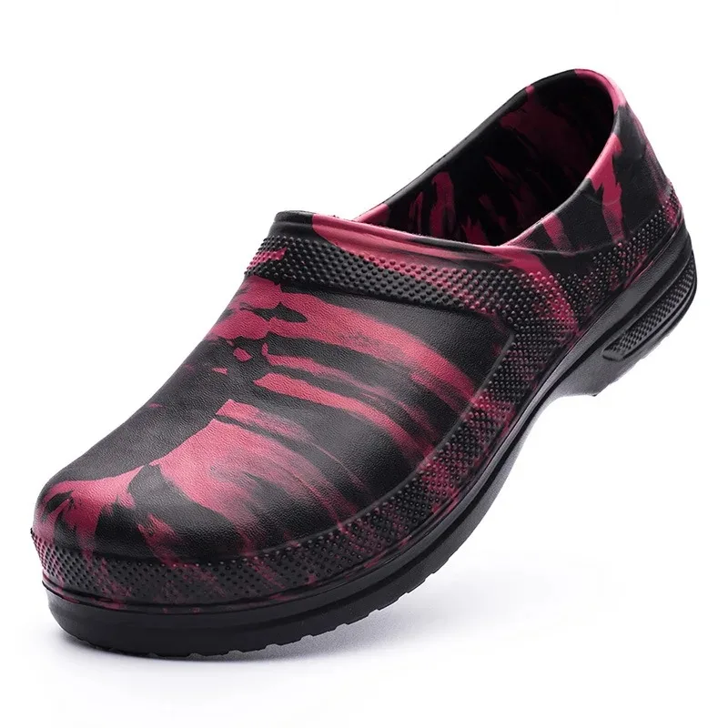 Hotel Kitchen  Non-slip Waterproof Oil-proof Work Shoes Resistant Cook Chef Shoes For Men Sandals Plus Sizegh4