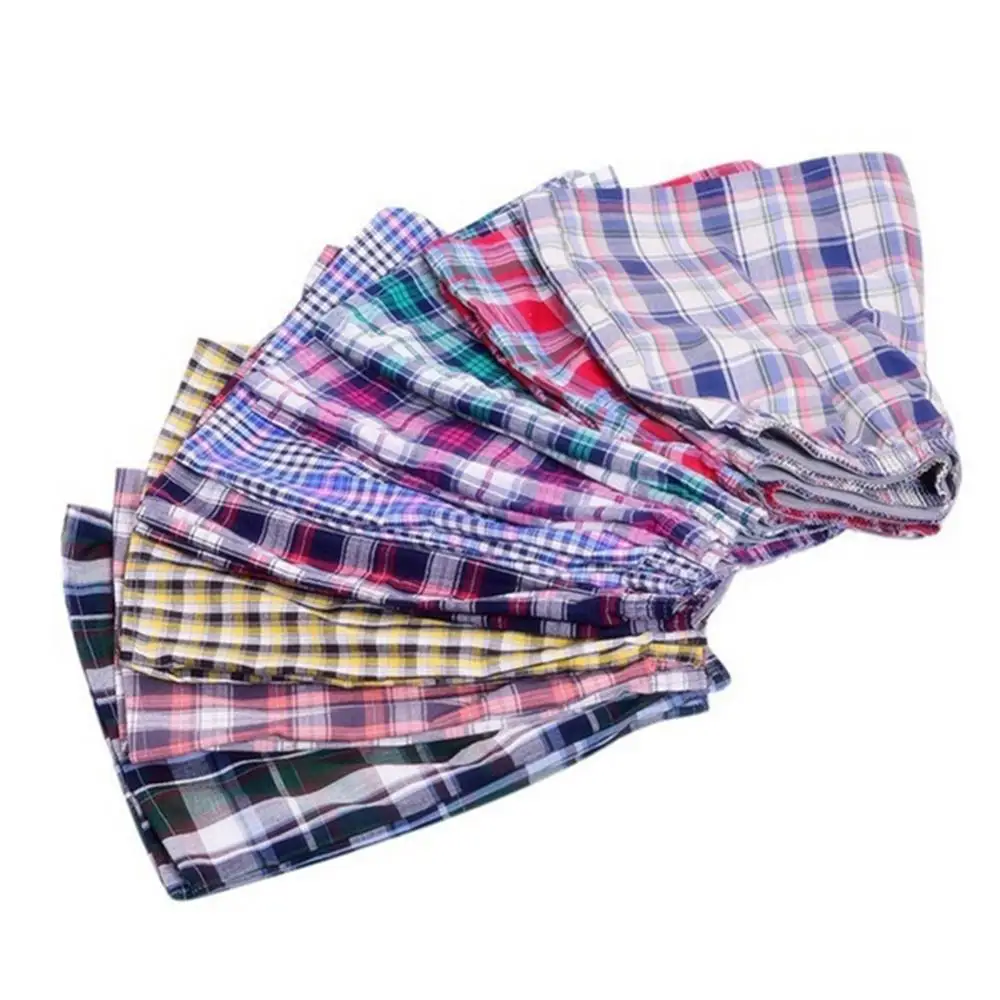 man underwear men Men's Shorts Pocket Beach Pants Casual Plaid Cotton Shorts Arroyo мужское нижнее белье