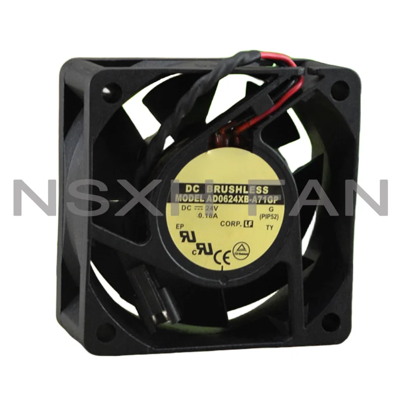 Ventilador de alto volume de ar, 6cm, 6025, 24V, 0.18A, Novo