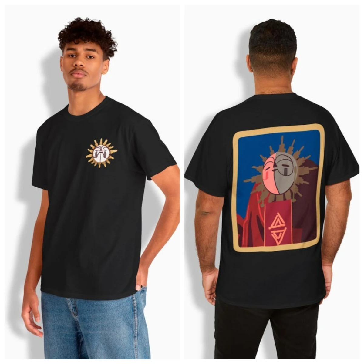 Esquie Expedition 33 Camiseta con estampado gráfico en la parte delantera y trasera Clair Obscur Art Game Lune Symbol Collection Camisetas de algodón inspiradas