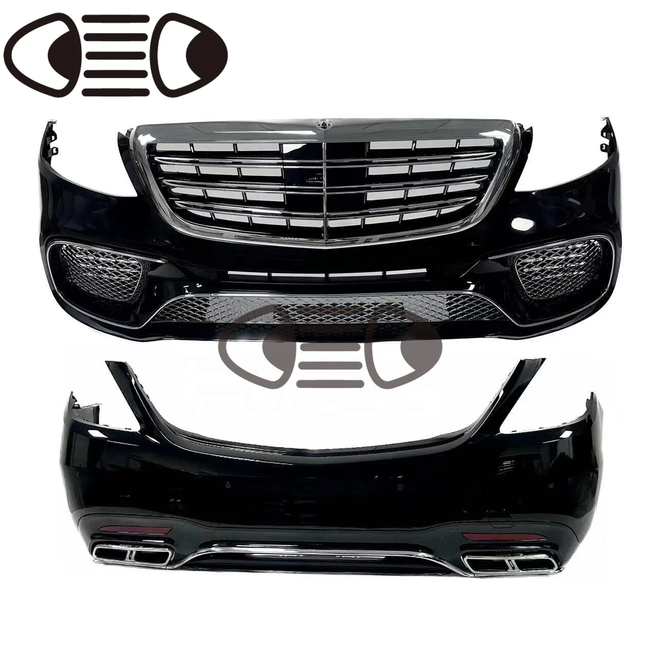 

TUZHIHAO Car Front Bumper Body Kit for Mercedes Benz S-Class W222 S65amg S680 Grille Front Bumper Assembly