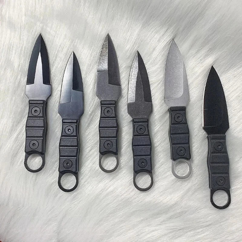 Image of Professionelles Outdoor-Überlebensmesser, feststehende Klinge mit Scheide – aus hochhartem D2-Stahl, geeignet für Camping und Jagd