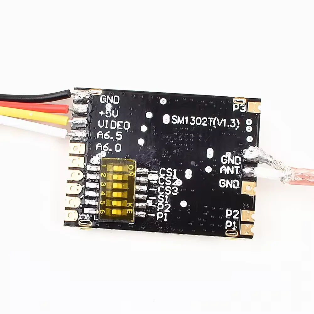 

VTX 1.2GHz 1.3GHz SM1312T 1.2G 1.3G 800mW Wireless Image Transmission Module 8CH (1120-1360MHz) Power Adjustable