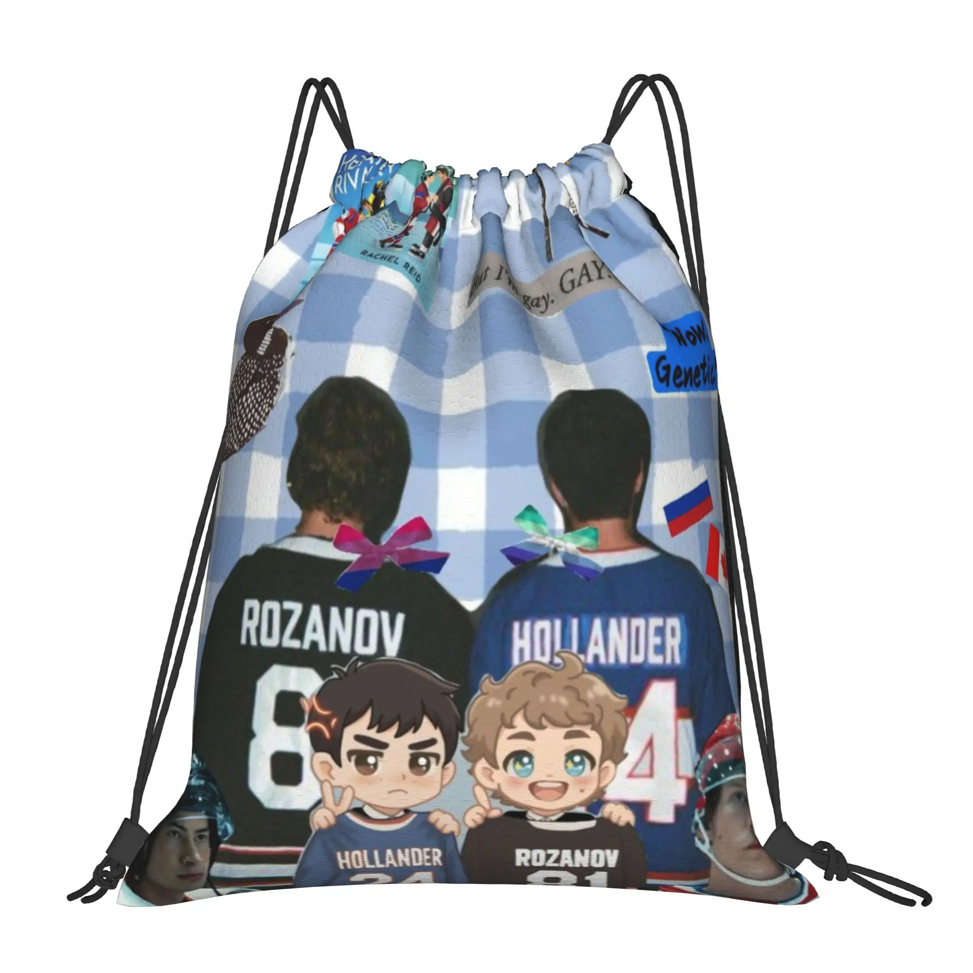 Heated Rivarly81 24 Ilya Shane 81 24 Multi-function Pocket Men Women Storage Backpack Teenager Travel Bag Print Drawstring Bags