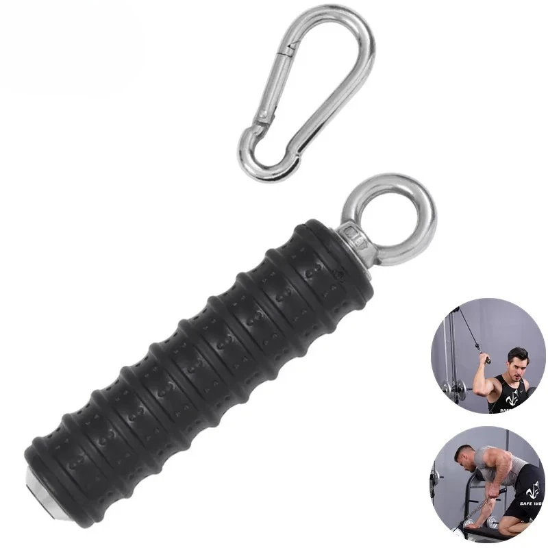 

1/2 шт., отжимные ручки для одного тренажерного зала, прочность трицепса, подтягивающие ручки для кабельной машины, крепление для рук, оборудование для фитнеса