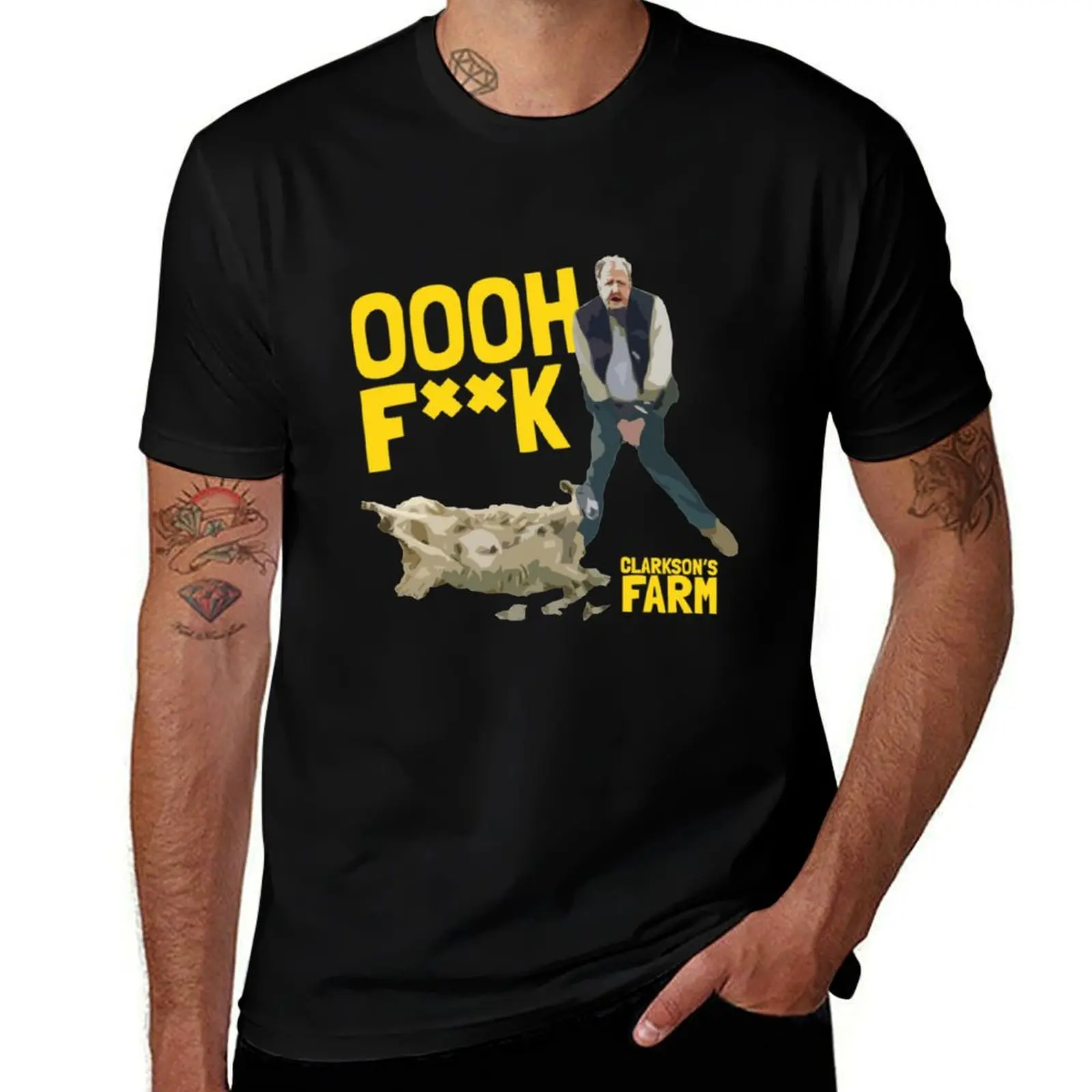 

cotton T-Shirt graphic shirts heavy high man quality shirt Farm t Fk man man Oooh - cotton t shirt t Clarkson_s
