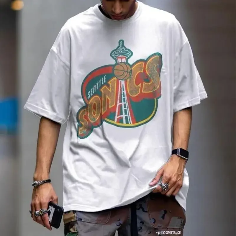 Basketball Seattle Sonics T Shirt S 5Xl Kv28632