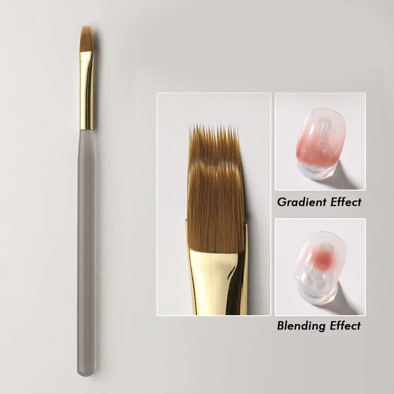 

1 pcs Acrylic Nail Ombre Pen Gradient Nail Art Brush DIY UV Gel Brushes Painting Drawing Blending Nails Brush Pen Manicure Tools