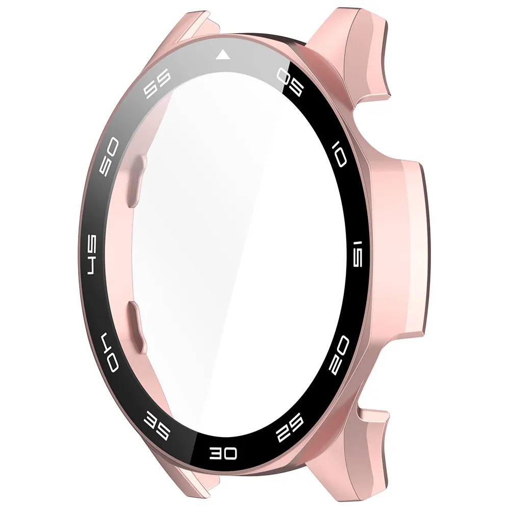 PC 保護ケース + ガラス Huawei 社 Watch GT5 46 ミリメートルオールラウンドバンパーアンチスクラッチカバー + スクリーンプロテクターアクセサリー