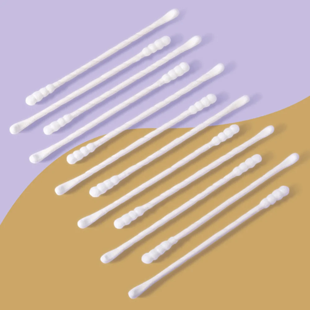 2 Boxes Cotton Dual-Headed Multifunction Disposable Swabs For Care Ear Cleaning Makeup Removal Cleaning Buds Swabs