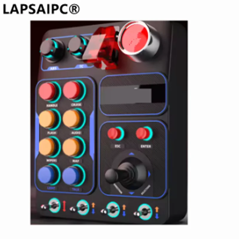 for PXN CB1 Simulator Race Central Control Box Multifunctional Keys Control Box RGB EURO Truck Simulator Racing Game Custom PC