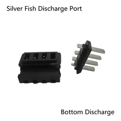 1pair Silver Fish Battery Case Ebike Discharge Connector Male Felmale for SilverFish Battery Bottom Discharge 4Pin Connector