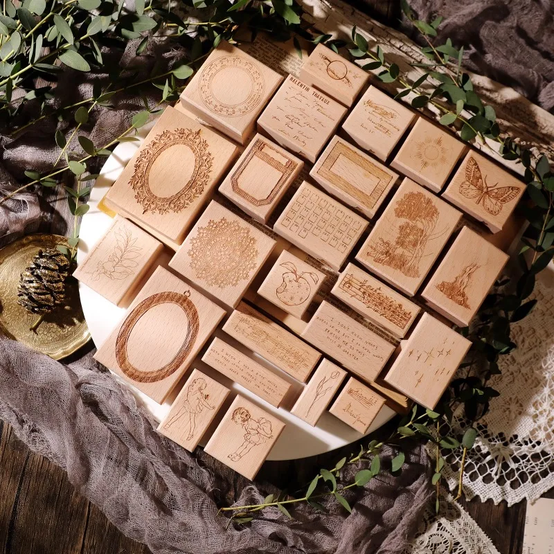 

Винтажные рукописи Мозарта для девочек, бабочка, набор деревянных резиновых штампов, сделай сам, скрапбукинг, фотоальбом, изготовление карточек, деревянная печать