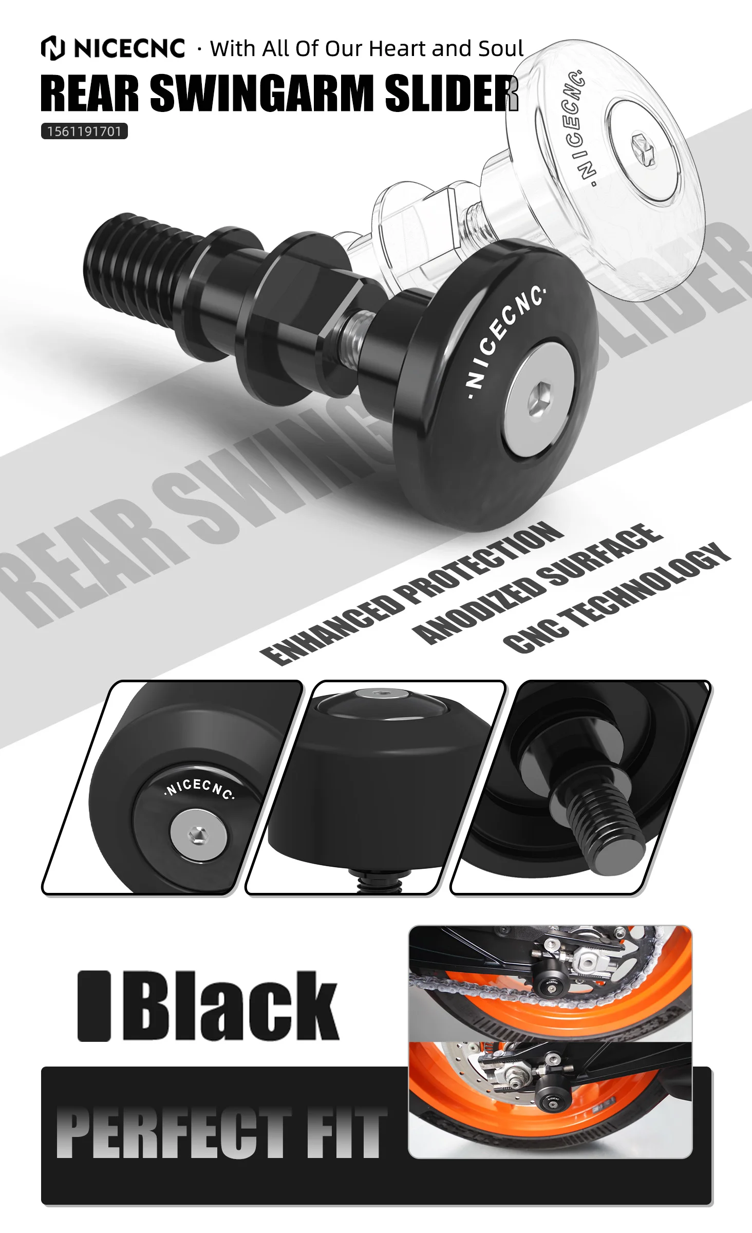 Für KTM 250 390 Duke 2024-2025 Vorne Hinterrad Achse Crash Slider Protector 390 Enduro R SMC R390 Abenteuer R/X 2025 RC 390 – Detail 21