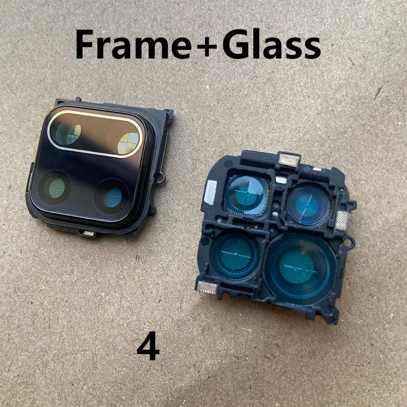 New For Xiaomi Redmi Note 9 Pro Max Rear Camera Glass Lens Back Camera Glass With Frame Holder Cover Note 9s Replacement