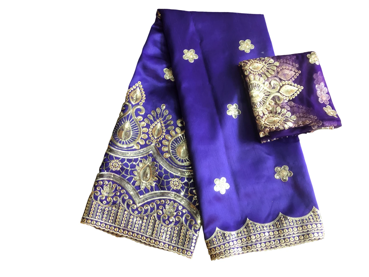 

Celebration African George Lace Fabric With Blouse 5+2 Yards Sets For Party Dress Nigerian Embroidery George Lace Material Sew