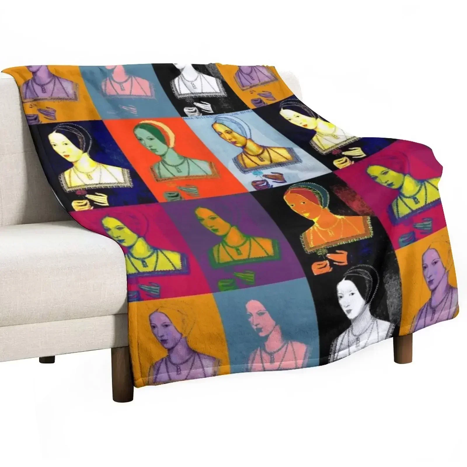 Anne Boleyn Pop Collection Throw Blanket for sofa Flannels Blankets