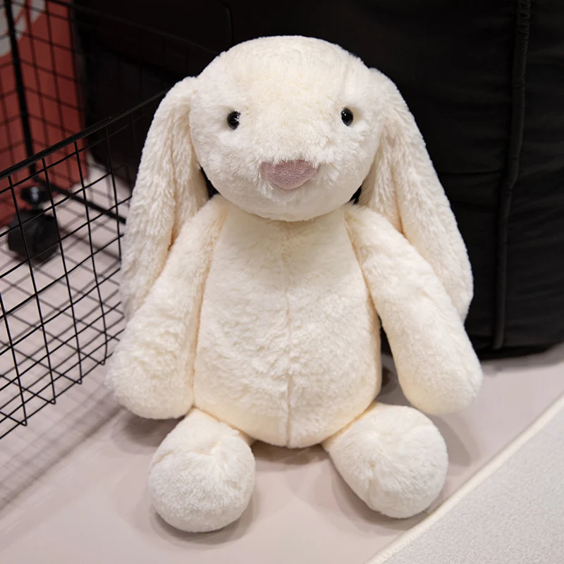 20/30/45cm grey white Khaki cute looping rabbit plush toy Birthday gift and home decoration