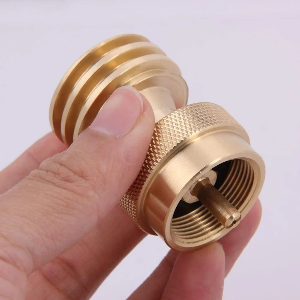 

Outdoor Propane Tank Transfer Joint Brass Gas Cylinder Adapter Easy Refill Emergency Bbq Grill Gas Tank Conversion Head