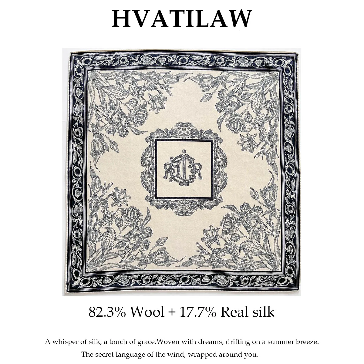 

Шарф из 100% натурального шелка и шерсти, двусторонний принт, роскошный, высококачественный, 62 см, квадратный, хиджаб, шаль, женская повязка на голову, платок на шею, 2026