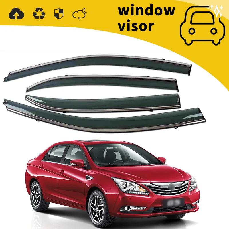 Дождевик-козырек на окна для BYD Su Rui Sirui 2012-2013 годов выпуска, модификация Дождевик-козырек на окна для BYD Su Rui Sirui 2012-2013 годов выпуска, модификация