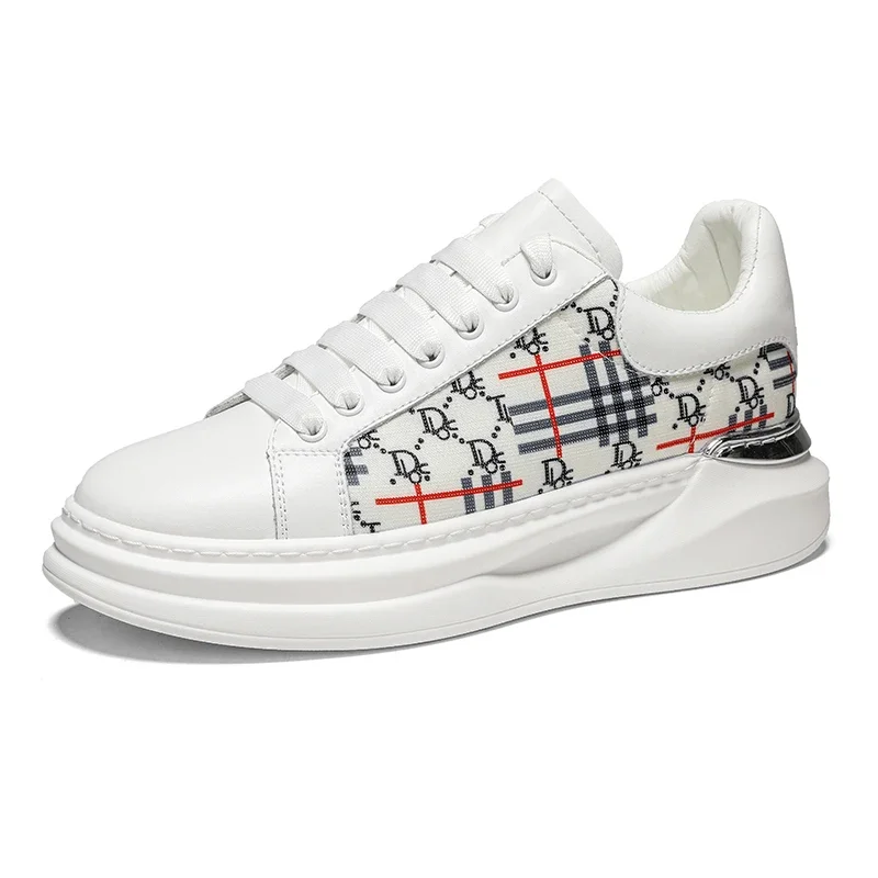 

Кожаная мужская обувь, кроссовки, трендовая повседневная обувь, итальянские дышащие мужские кроссовки для отдыха, нескользящая обувь, мужская вулканизированная обувь