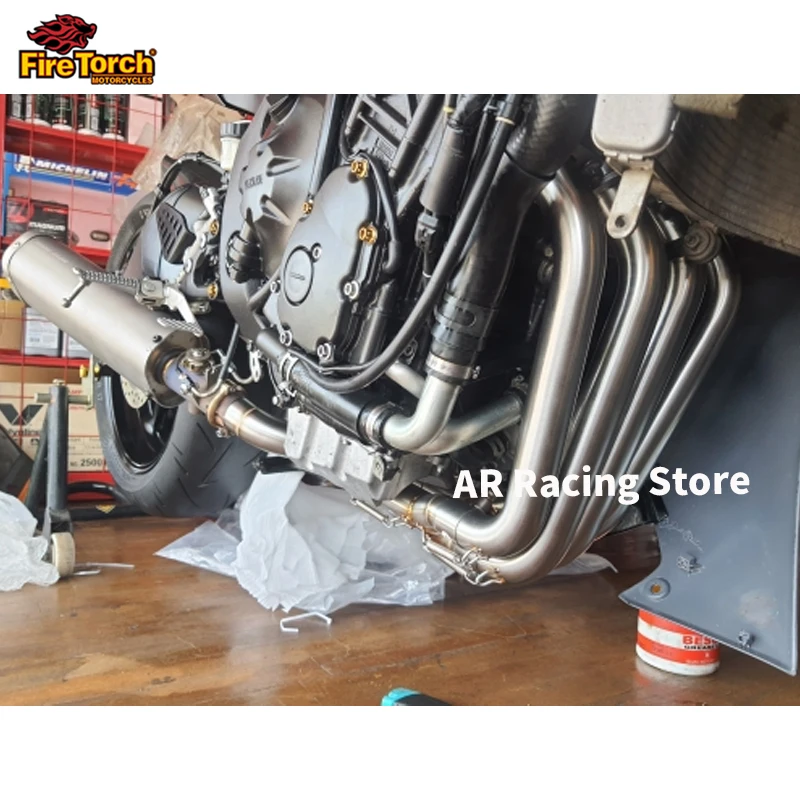 Slip For Yamaha YZF R6 2017 2018 2019 2020 Full System Motorcycle Exhaust Escape Moto Front Link Pipe Connect Original Muffler