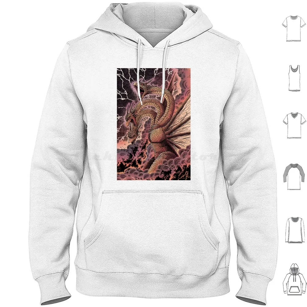 Ghidorah , King Ghidorah , , Gojira , Kaiju , Monster , Lizard , Comic , Helicopter , , Explosions , James Stokoe T Shirt 6Xl