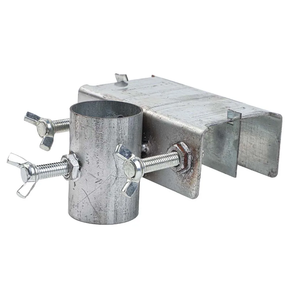 Outdoor Umbrella Holder Clamp-On Umbrella Holder Outdoor Shade Accommodates 0-1.46 Inch Poles For Beach For Benches As Shown