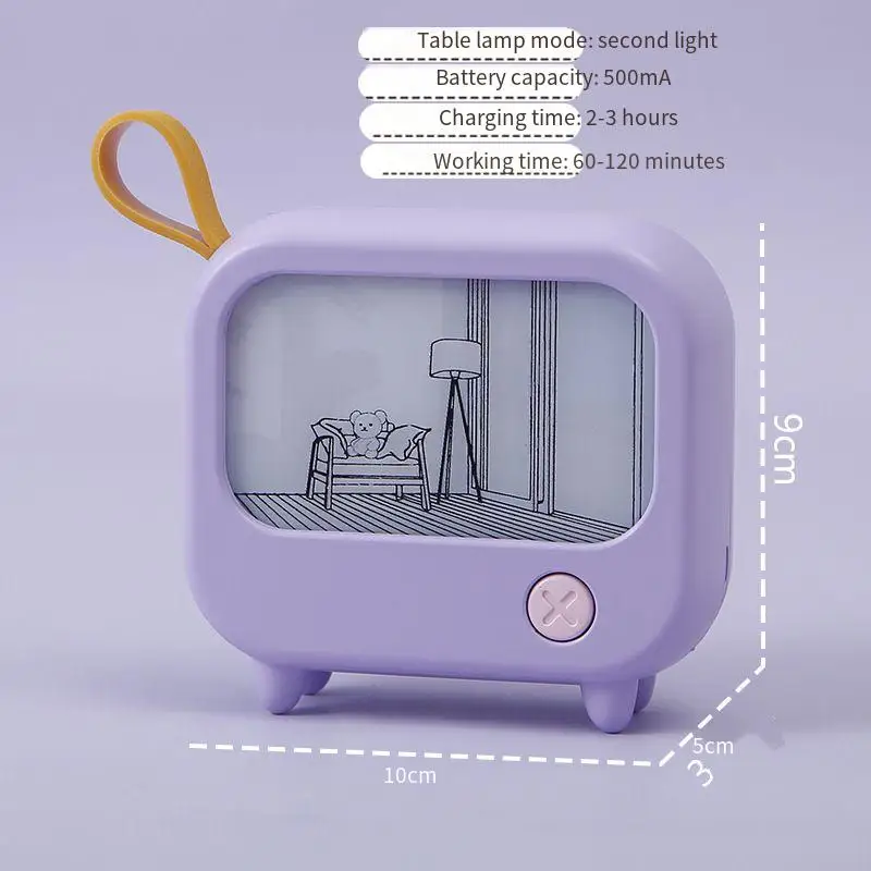 Bedroom Small Night Lamp Warm Warm Light Ambience Light Children's Learning Table Lamp Second Gear Light Adjusting Lamp
