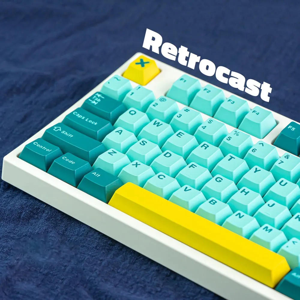 Imagem -03 - Gmk Retrocast Keycaps Perfil Cereja Abs Doubleshot 172 Teclas para Interruptor mx Teclado Mecânico