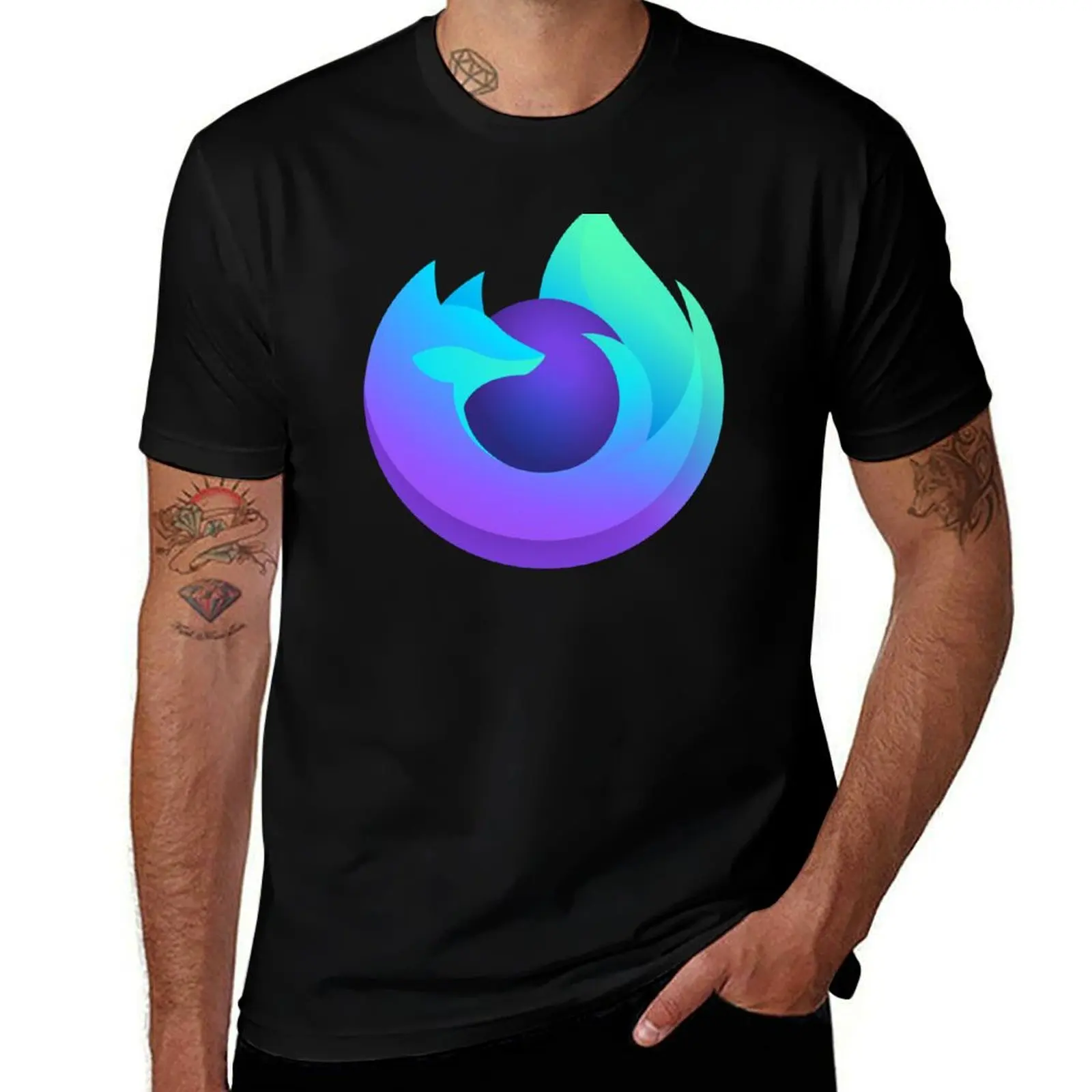 

Firefox 2019 Nightly Build logo T-Shirt cotton t shirts high quality anime t shirts for man cotton t shirts man 100% T-Shirt
