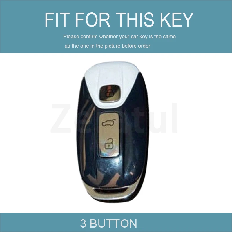 For AIWAYS U5 PRO U5 SE U6 2021-2022 3 Buttons TPU Auto Shell Fob Car Key Case Cover Holder Protector Keychain Keyring