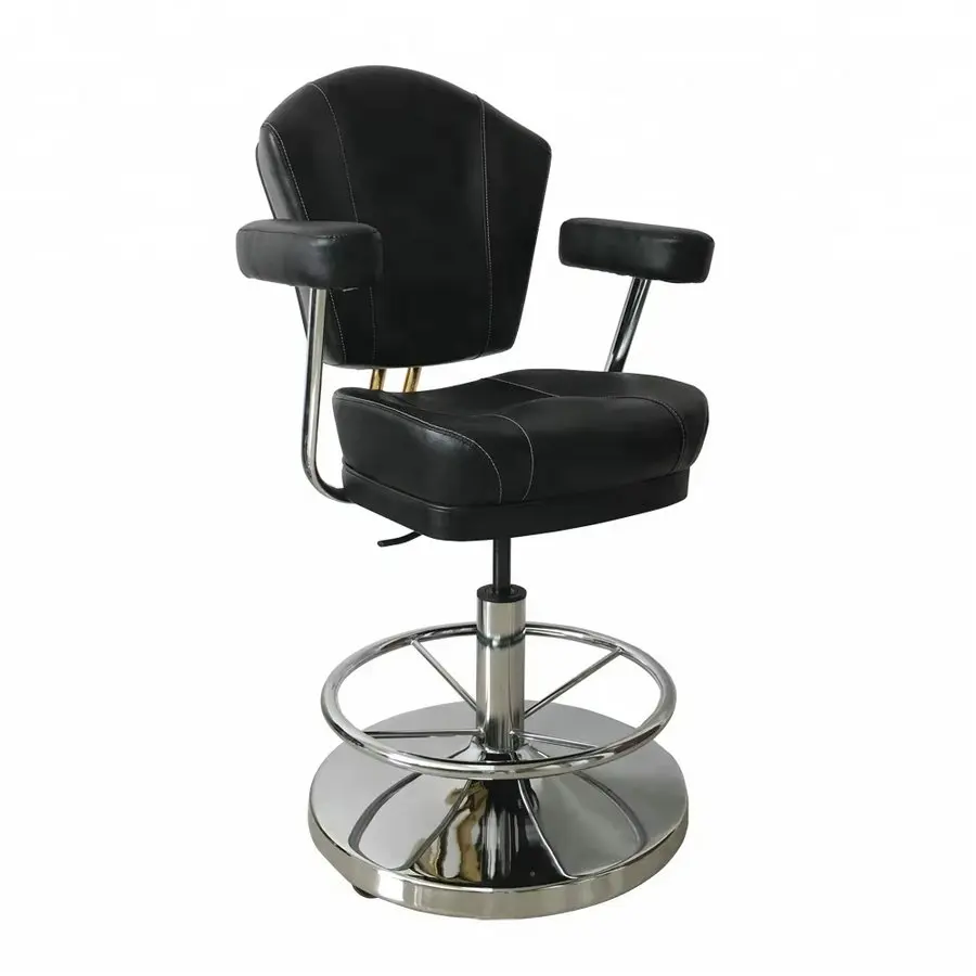 

#Modern Luxury Height-Adjustable Leather Casino Chairs With Armrests VIP Poker Armchair Casino Swivel Bar Slot Gaming Chair