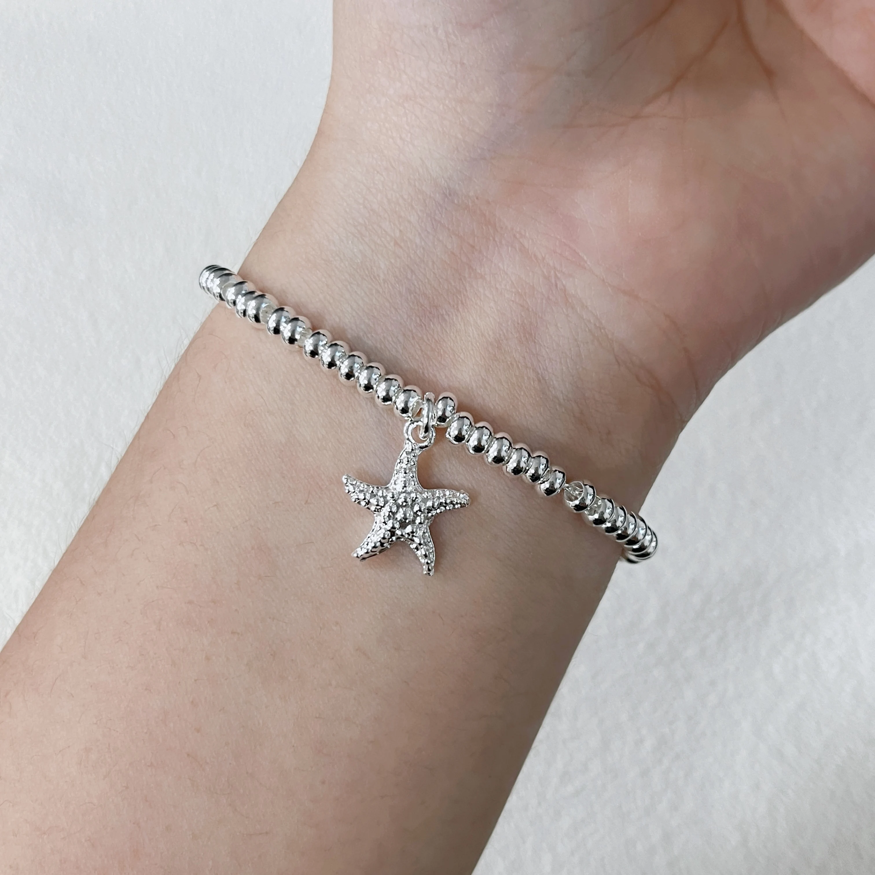 1 Pcs 925 Sterling Silver Women,s charms Cute Star Bracelet Birthday Gift For Girl Factory Price Top Quality Women.s Jewelry