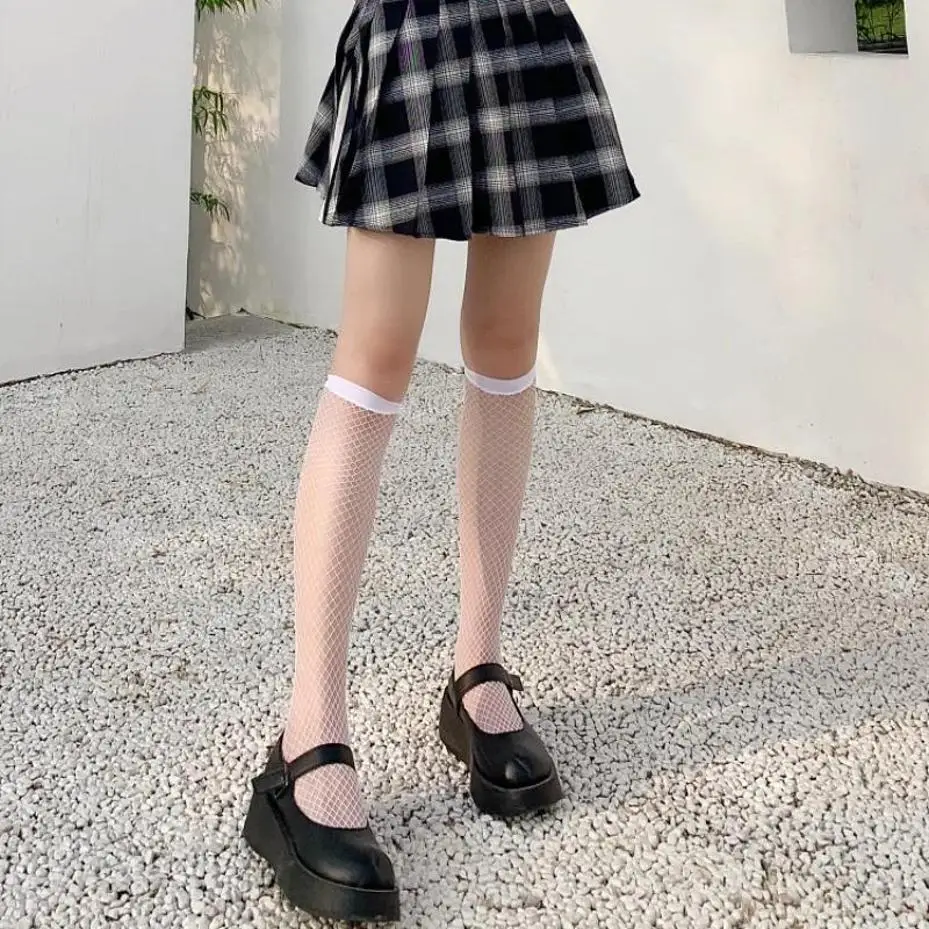 Ladies Sexy Mesh Fishnet Stockings Thigh Stockings Black Tube Socks Lolita Socks Bow Stockings Women Socks Socks Stockings Sexy