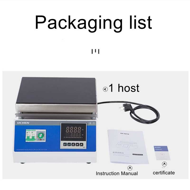 DB-2AB Rvs Constante Temperatuur Verwarming Plaat Roestwerende Graphite Verwarming Plaat Laboratorium Voorverwarmen