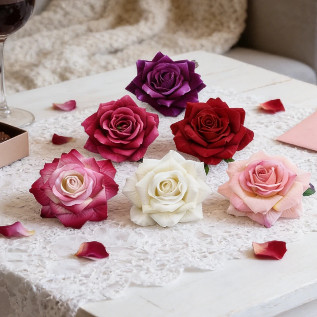 5/10pcs Artificial flower Silk Gerbera Home Room Outdoor Garden Decora Valentine's Wreath Diy Gift Candy box Wedding Accessories