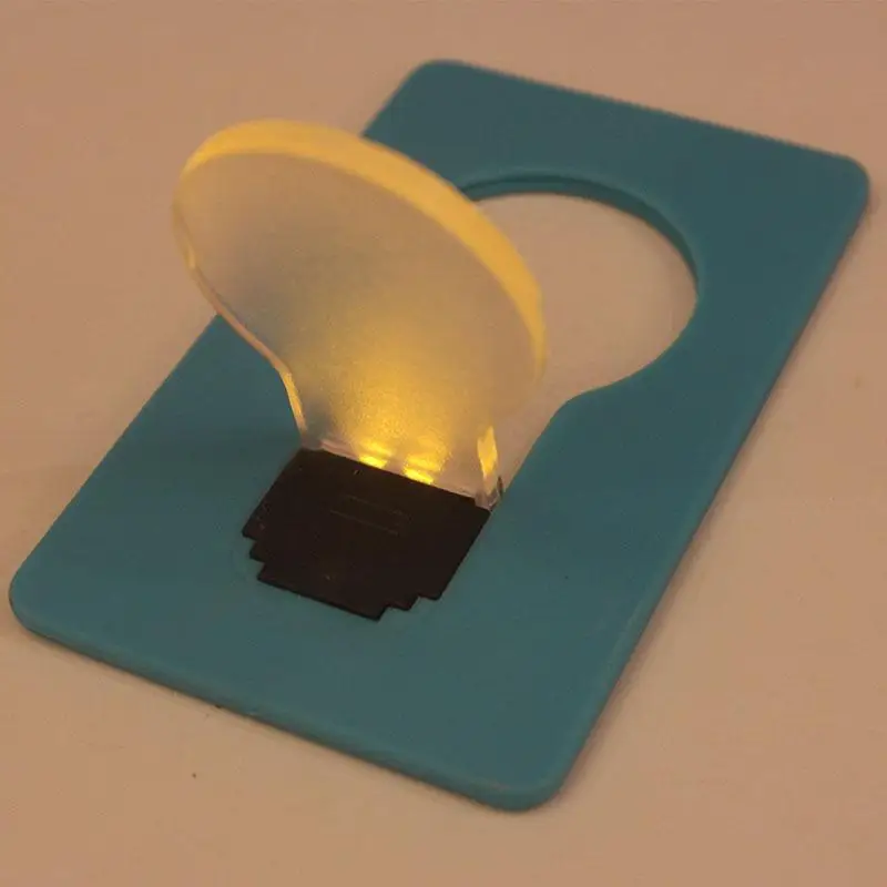 Karte Design Tragbare Heißer Verkauf Nette Tragbare Tasche Falten schalter LED Karte Nacht Lampe Setzen In Geldbörse Brieftasche Bequem Licht