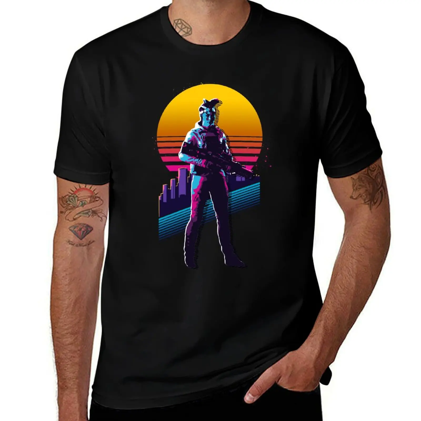 Battlefield 2042 - Paik *Camiseta retro de los años 80* Camiseta ligera para trabajo