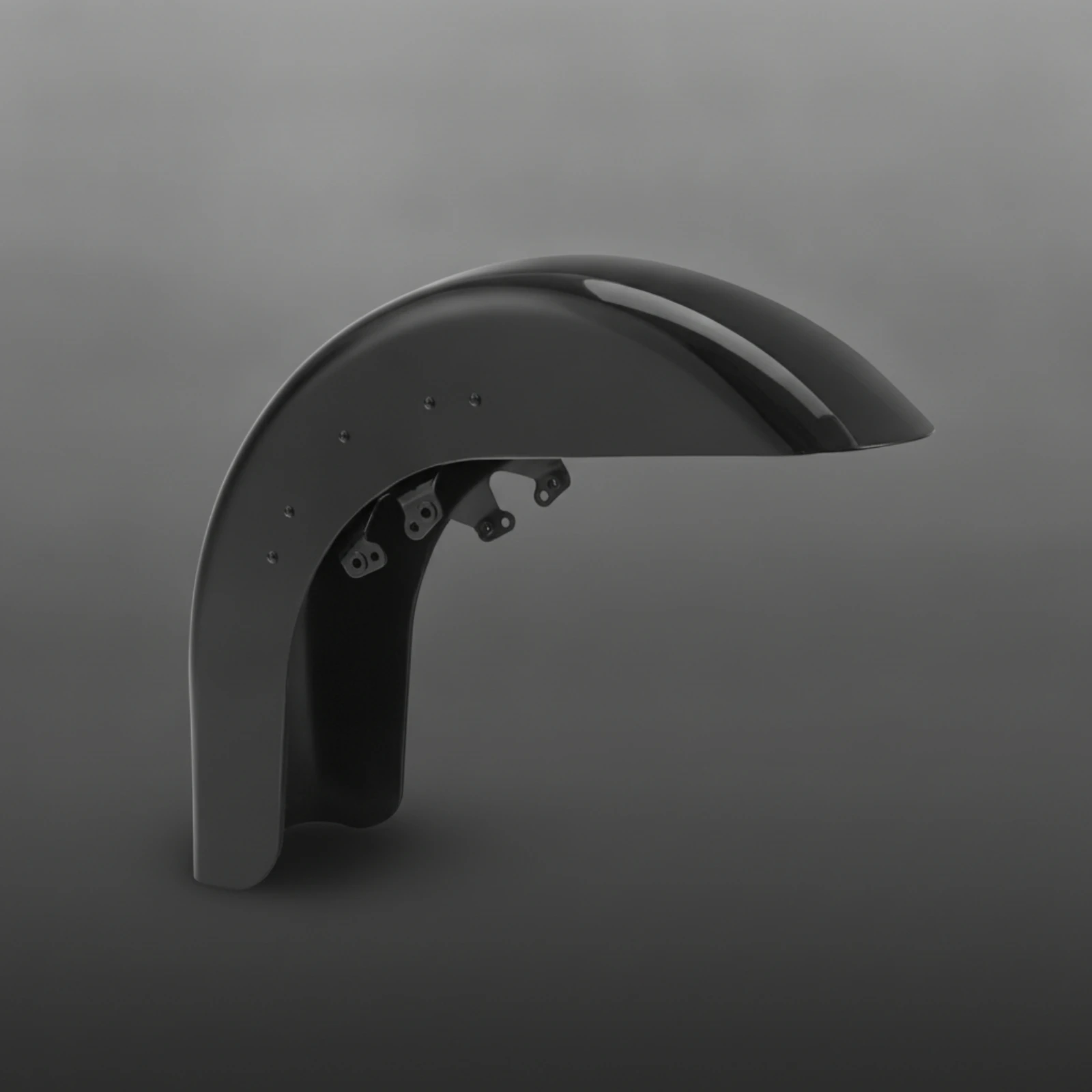 Low-profile Fender with Brackets Front Mudguard Mount Motorcycle Fender Customization for Long-distance Riders