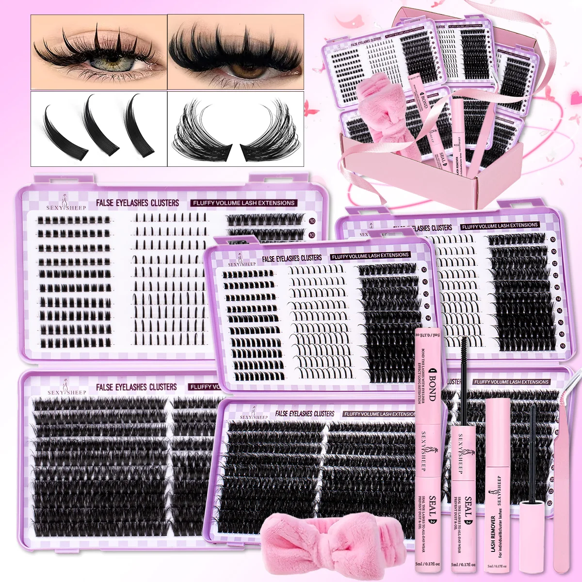 Spikes Lash Cluster…
