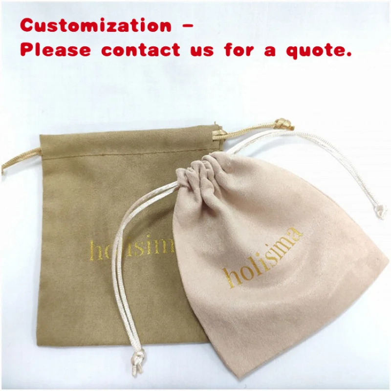 custom.Custom Suede Jewelry Pouch With Company Print Jewelry Pouch