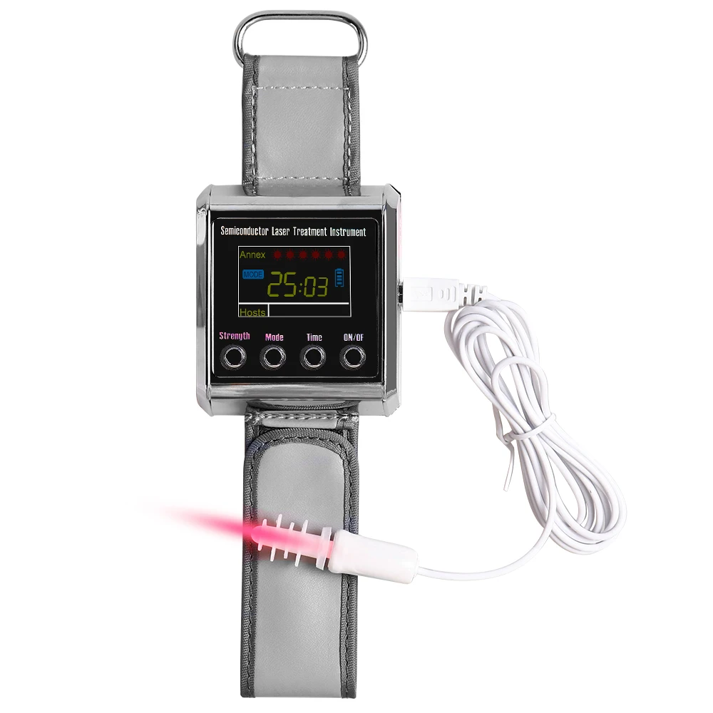 

650nm Laser Physiotherapy Hypertension Laser Therapy Watch Semiconductor LLLT Laser Treatment Instrument Wrist Watch