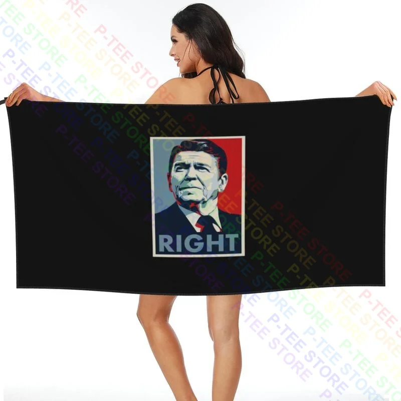 Ronald Reagan Right 1980'S Republican O'Bama Quick dry Towel Printed Lightweight Personalized