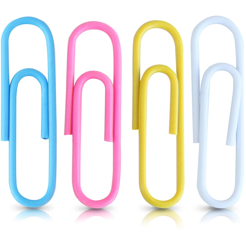 Deli Nickel-Plated Metal Colored Paperclips for Financial Document Sorting Round Box 160 Pcs/Box 0038