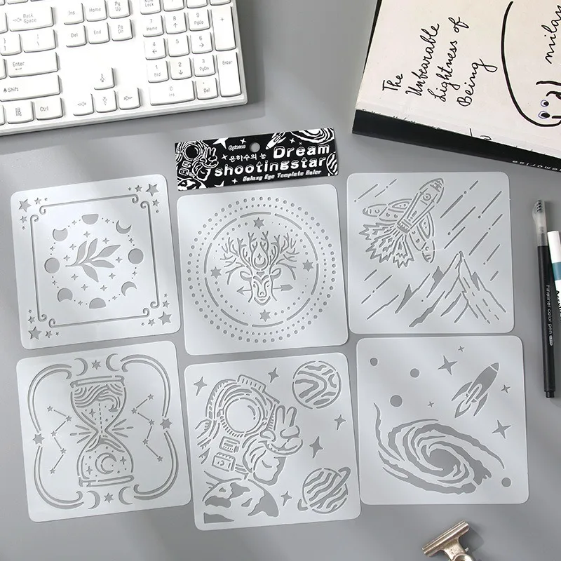 Galaxy Eye Hollow Template for Spray Painting and Oil Pastel, Cross Border Drawing Stencil