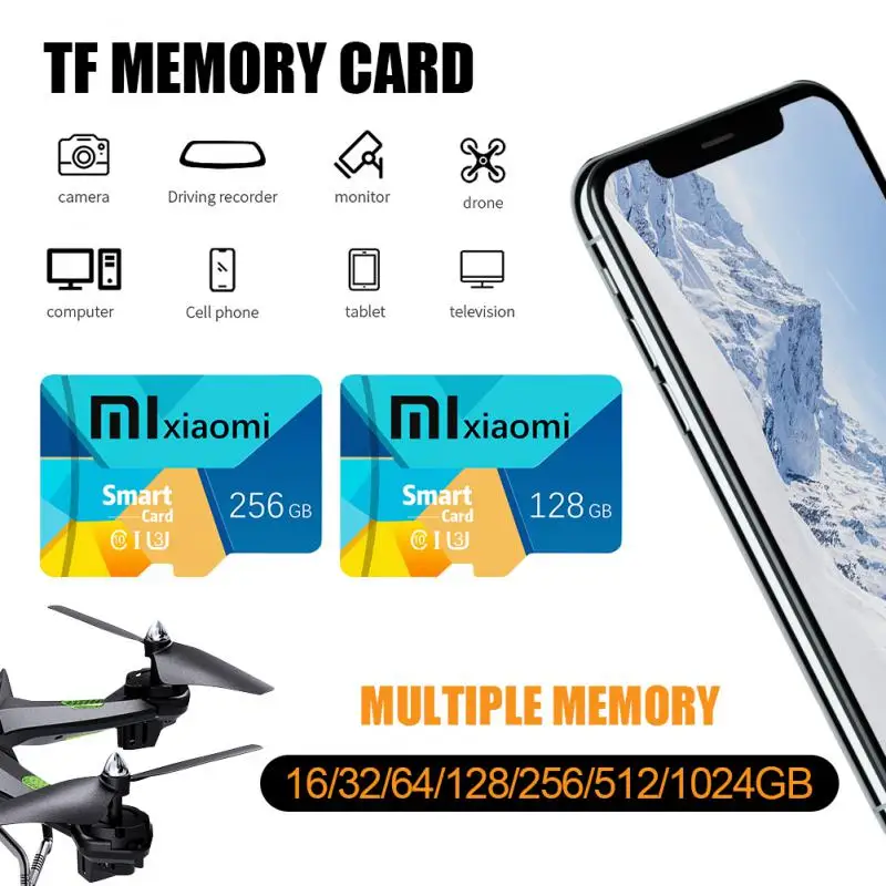 Xiaomi 2TB SD Card 1TB Fast-Speed Micro TF/SD Card Cartão De Memória 512GB Memory Card 128GB 256GB For Nintendo Switch Ps5