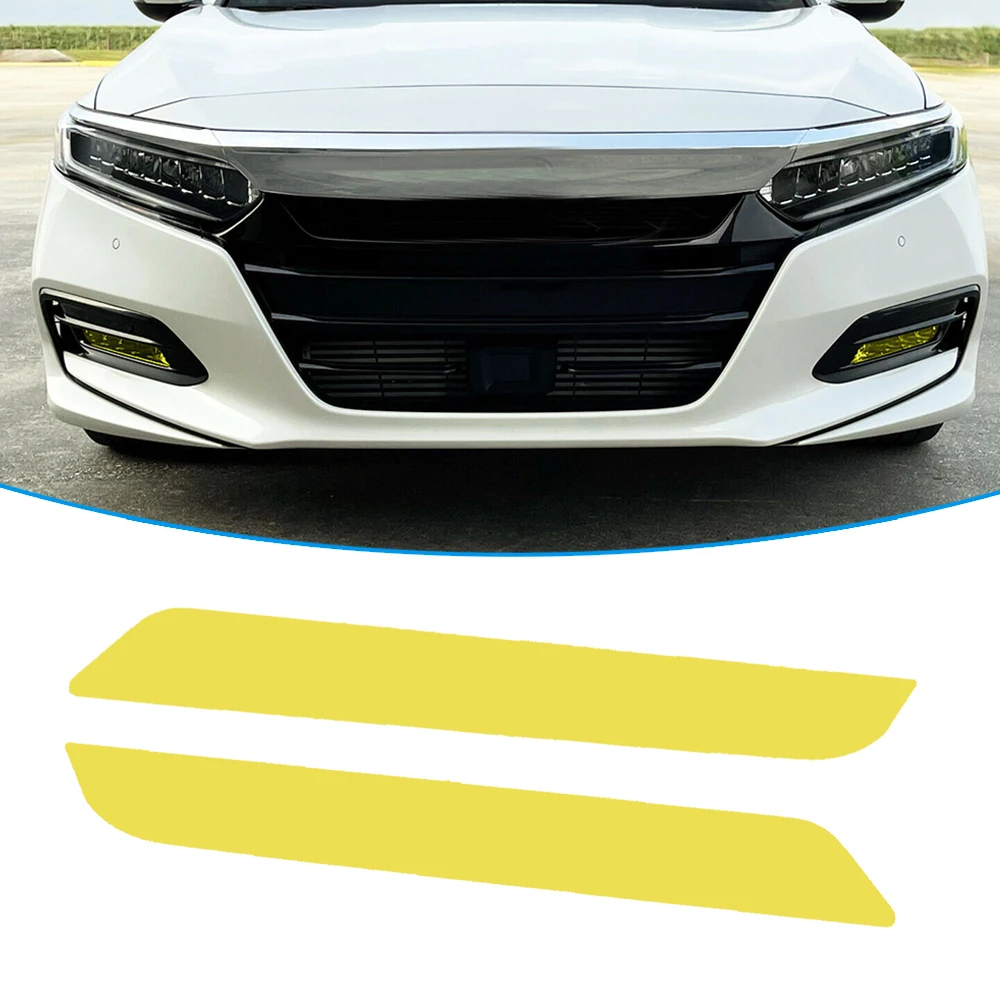 

Red / Yellow Tools Car Accessories Fog Light Front Overlays Vinyl Tint Stickers Decoration For Honda Accord 2018-2020