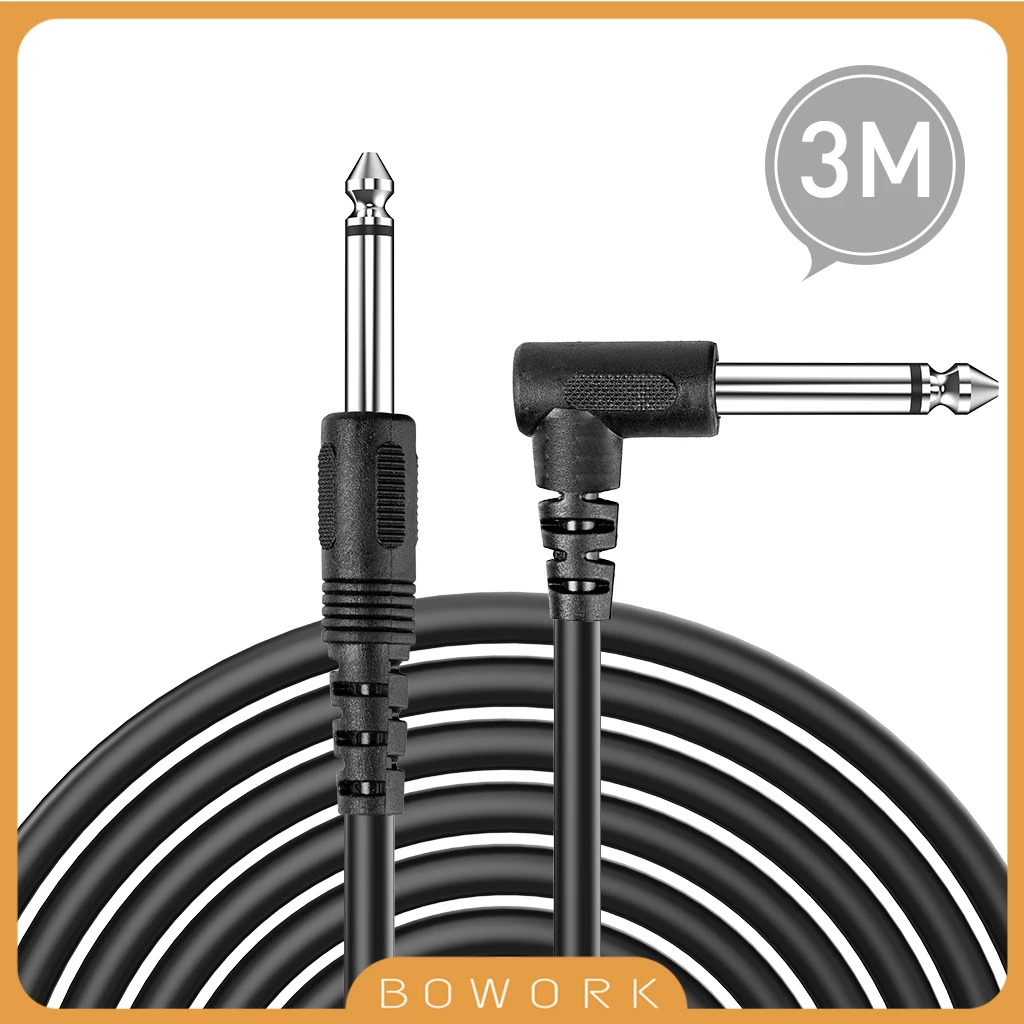 

3M Cable 6.35mm For Electric Violin & Guitar Amplifier Cable Cord & Bass Guitar Instruments Acoustic Guitarra Parts Accessories